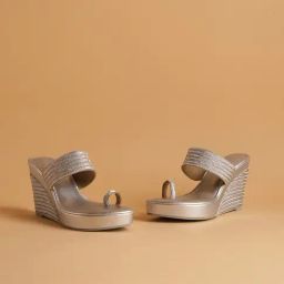 Eridani Women's Myraa Silver Toe Ring Wedges-image-57