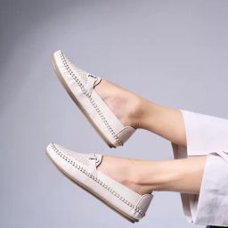 ID Women's Light Cream Casual Loafers-picture-28