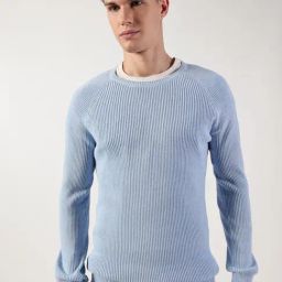 Thomas Scott Blue Cotton Regular FitSweatshirt-image-88