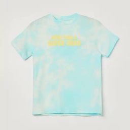 Fame Forever By Lifestyle Boys Turquise Cotton Printed T-shirt-image-51