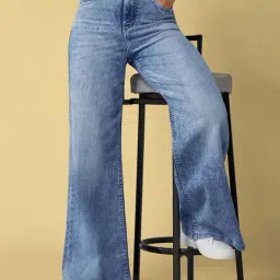 Dolce Crudo Blue Flared Fit Jeans-picture-47