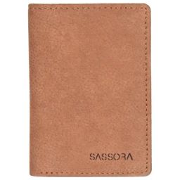 SASSORA YURY Tan Leather RFID Bi-Fold Wallet-image-73