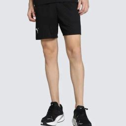 Puma Teamsport Black Regular Fit Colour Block Sports Short-image-79