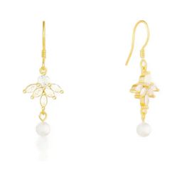 GIVA 925 Sterling Silver Golden Dear Daffodil Earringss For Women-picture-14