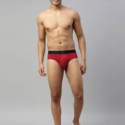 DIXCY SCOTT MAXIMUS Pack Of 3 Assorted CottonBasic Briefs N_MAXB-004-HUSTLE BRIEF-P3 image 4