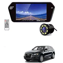 Auto Pearl CBP08 17.78 cm (7 Inch) Screen with Bluetooth & Touch Panel + 8 LED Reverse Camera for Q5-29