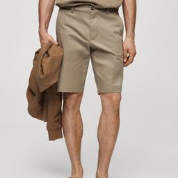 MANGO MAN Slim Fit Chino Shorts-image-74