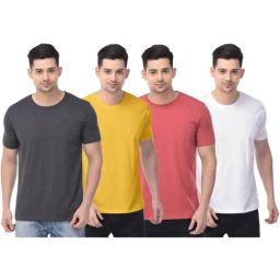 Color Capital Multicolored Regular Fit T-Shirt - Pack of 4-image-58