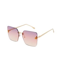 HASHTAG EYEWEAR Women Pink Lens & Gold-Toned Square Sunglasses with-28