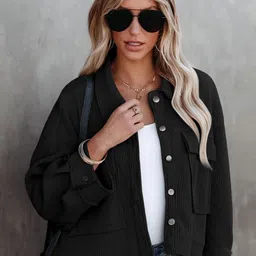 StyleCast Women Lightweight Outdoor Tailored Jacket with Patchwork-image-29