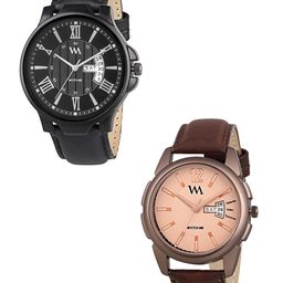 WM Men Black & Peach-Coloured Analogue Watch DDWM-036-0