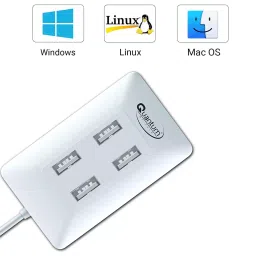 Quantum  Hi-Speed Multicolor 4 Port USB Hub with 480 Mbps Speed ,QHM6633 image 4