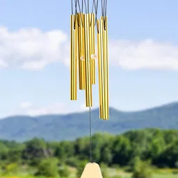 HINDCRAFT Gold Toned Wind Chime for Home Decor-picture-15