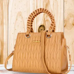 LIKE STYLE PU Structured Shoulder Bag with Quilted-12