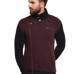 Hypernation Brown & Black Cotton Jacket-7