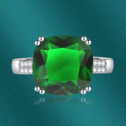 Designs & You Silver-Plated CZ Studded Crushed Ice Cut Finger Ring-39