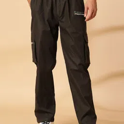 UZARUS Men Regular Fit Cotton Track Pants-image-7