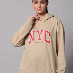 Obaan Typography Printed Hooded Sweatshirt-image-49