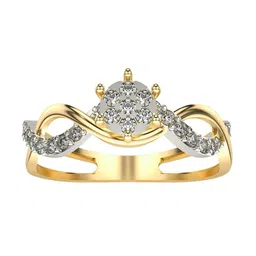 VALANOVA Women Yellow Ring Diamond-picture-3
