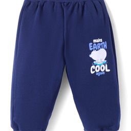 Tango Looper Knit Full Length Lounge Pant Polar Bear Print -Navy-image-79