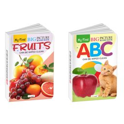 My First Big Picture Board Book ABC AND Fruits : Fun educational books for toddlers, Picture book for early learners, Kids educational board books | Pack of 2 board books-26