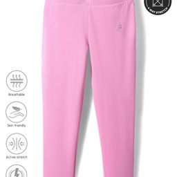 Pine Active Premium Knit Ultra Comfort Super Stretch Aero Soft Capri Leggings - Pink-image-9