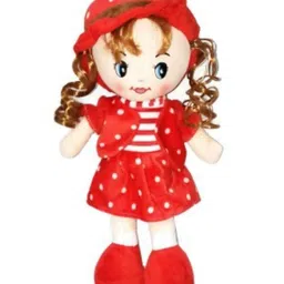 Tickles Soft Plush Doll Blond Curly Hair Ragged Stuffed Baby Toy for Kids Girls Birthday Gifts (Size: 40 cm, Color: Red)-picture-31