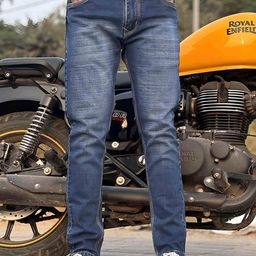 styzon Men Urban Slim Relaxed Fit Mildly Distressed Stretchable Jeans-image-10