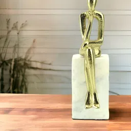 Hind Decor Gold-Toned Metal Figurine Showpiece-picture-16