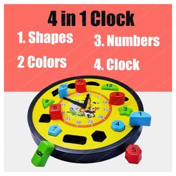 FunBlast Time Learning Clock Puzzle Toy for Kids 12 Pieces   Multicolor image 4