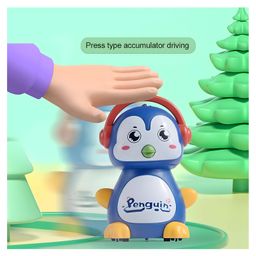 NEGOCIO Enterprise Press & Go Crawling Penguin Toy, Walking Penguin Press and Run Toys Customized Children's 360-Degree Press and Go Inertial Toy PACK OF 2-COLOR MAY VARY image 4
