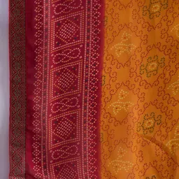 Mitera Bandhani Sequinned Poly Georgette Bandhani Saree image 5