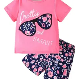 KEESOR Girls Printed T-shirt with Shorts-picture-11