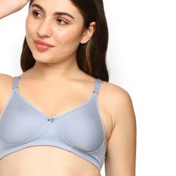 BLOSSOM Grey Full Coverage T-Shirt Bra-picture-34