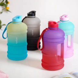 Nestasia Grey Black Sipper Motivational Marker Water Bottle 2.4 L-16