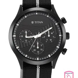Titan Men Black Dial & Straps Analogue Watch 90129QP03-image-30