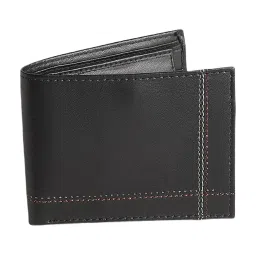 Richard Parker by Pantaloons Black Solid Small Bi-Fold Wallet for Men image 3