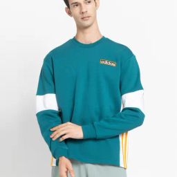 Adidas Originals Turquoise ADIBREAK Crew Sweatshirt-image-62