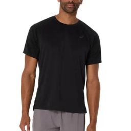 Asics Men's Performance Black Actibreeze Jacquard Ss T-Shirt-picture-3