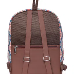 ZOUK Dome Daypack Blue Printed Mini Backpack image 3