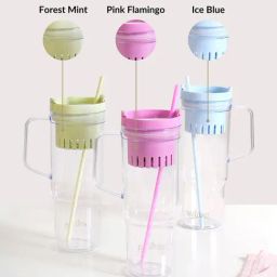 Nestasia Ice Blue Fruit Infuser Water Bottle With Straw And Leakproof Lid 1300 ML-31