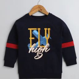 Bumzee Boys Navy Printed Full Sleeves Sweatshirt-image-36