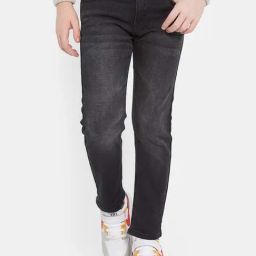 Octave Kids Charcoal Black Cotton Regular Fit Jeans-image-73