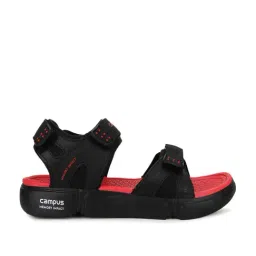 Campus Men's Black Floater Sandals-image-90