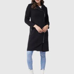 Miss Chase Black Relaxed Fit Jacket-image-46