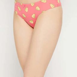 Clovia Cotton Pack of 3 Low Waist Printed Thong with Inner Elastic image 4
