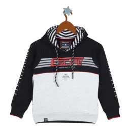 Monte Carlo Kids Navy & Grey Mel Printed Sweatshirt-picture-31