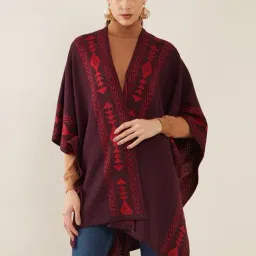 Soch Maroon Printed Shrug-47