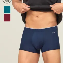 XYXX Multicolor Snug Fit Trunks - Pack of 3-picture-27