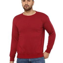 Vimal Jonney Maroon Regular Fit Sweatshirt-image-56